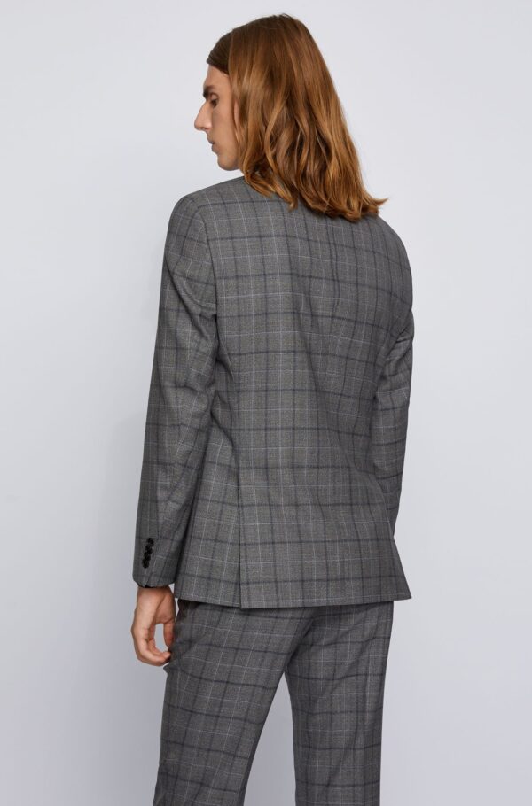 Terno Masculino Slim Principe de Gales Cinza Chumbo Vutie - Image 2