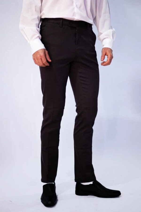 Calça Sarja Slim Masculino Cinza Chumbo
