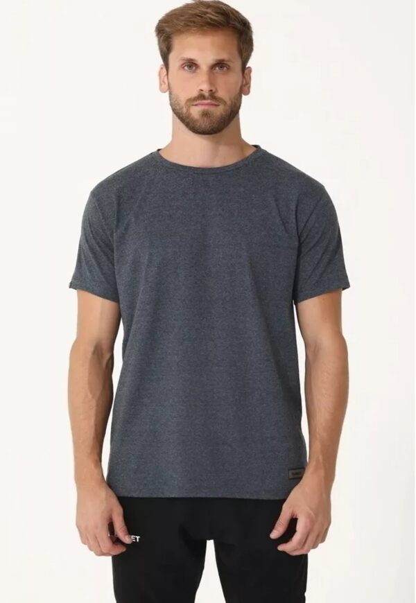 Camiseta Masculina Dry Fit Chumbo UltraFlex Proteção UV Jordhan - Imagem 2