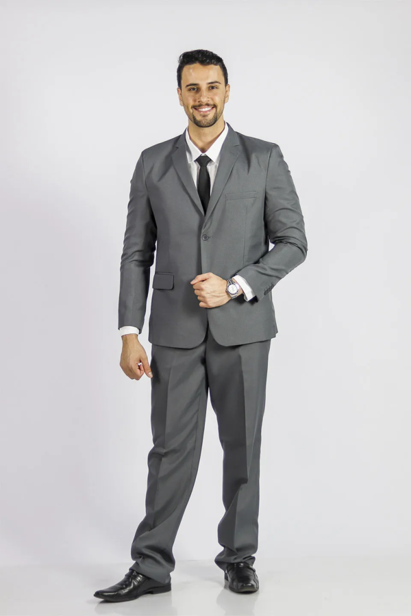 Terno Cinza Oxford | Inovatore Slim Fit | Jordhan