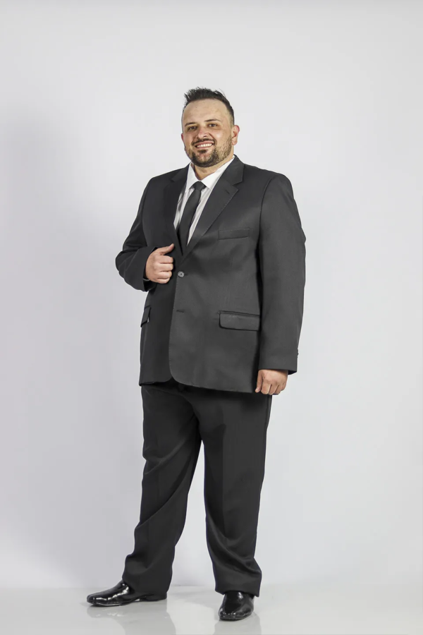 Terno Plus Size Preto| Perfeito para Noivo, Trabalho e Eventos | Jordhan