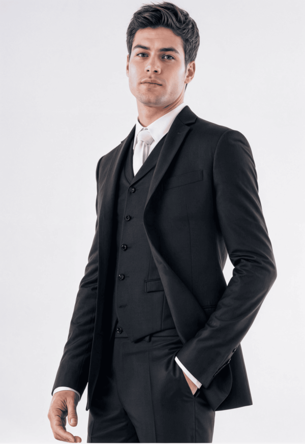 Terno Poliviscose Masculino Slim Black Elite - Imagem 8