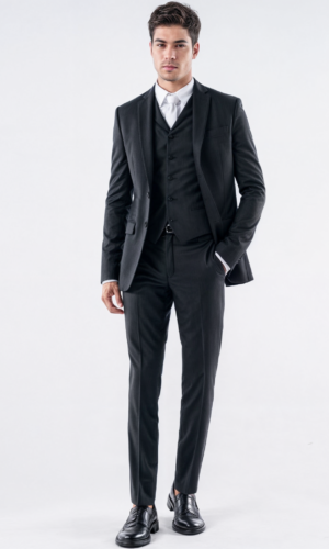 Terno Poliviscose Masculino Slim Black Elite