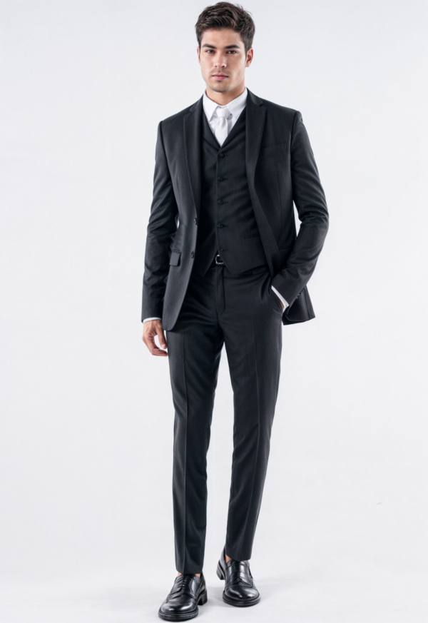 Terno Poliviscose Masculino Slim Black Elite