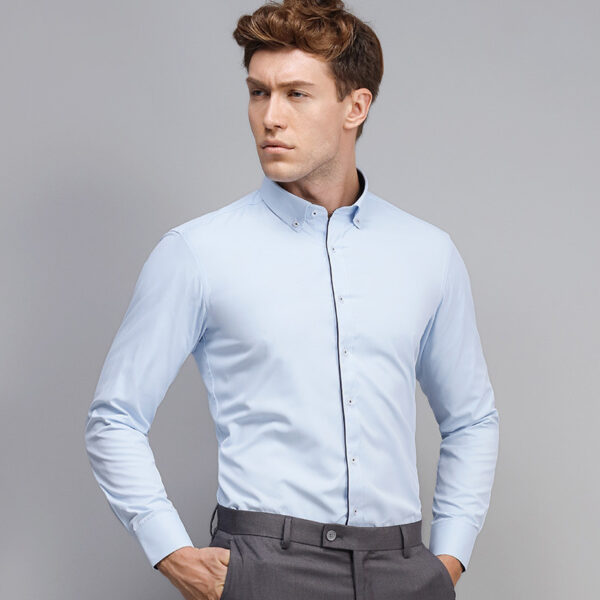 Camisa Social Masculina Manga Longa Jordhan - Imagem 4