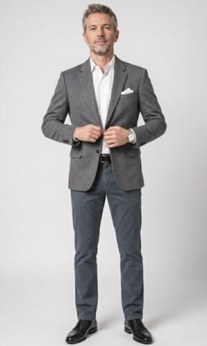 Blazer Slim Malha Poliviscose Jordhan | Alfaiataria Premium