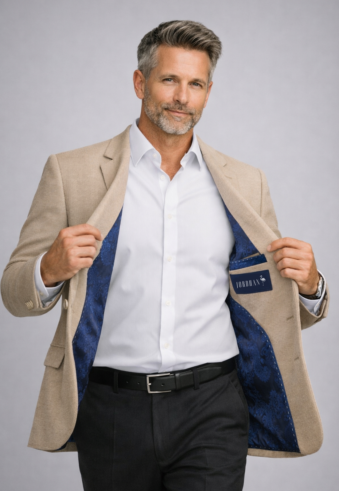 Blazer Bege Madagascar Poliviscose | Alfaiataria Premium - Imagem 5