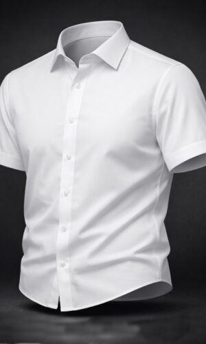 Camisa Social Masculina Manga Curta Jordhan